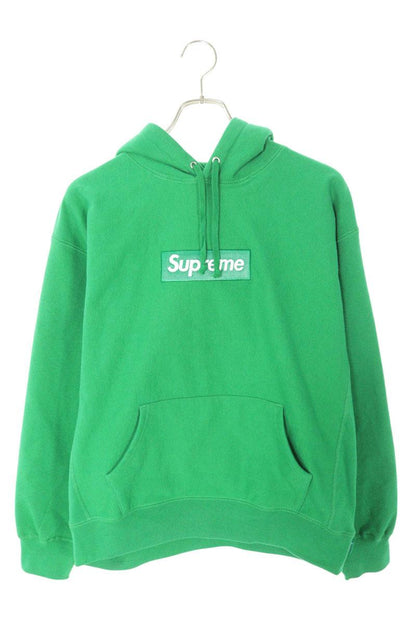 Supreme 24AW Box Logo Hooded Sweatshirt Green Size M