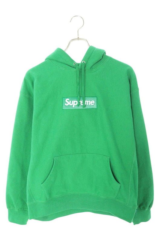 Supreme 24AW Box Logo Hooded Sweatshirt Green Size M