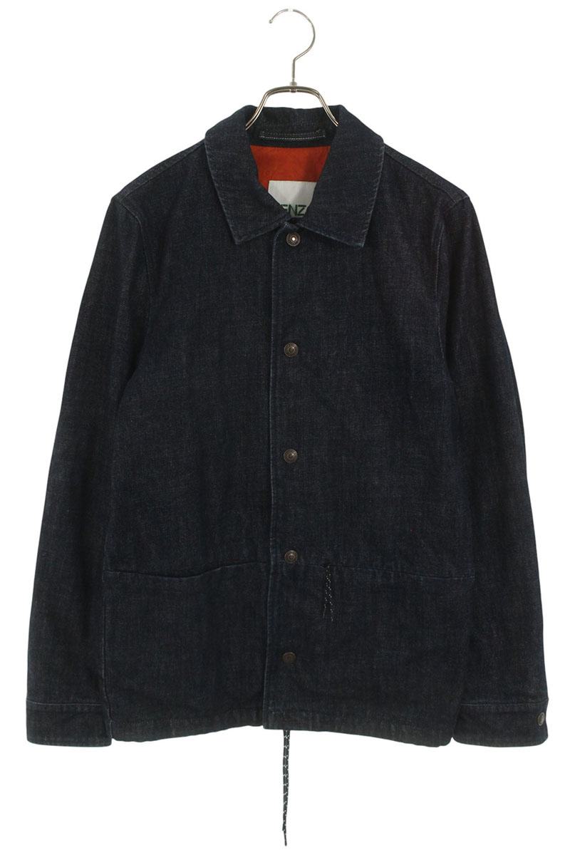 Kenzo Print Denim Jacket Blue Size XS