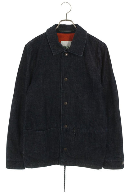 Kenzo Print Denim Jacket Blue Size XS