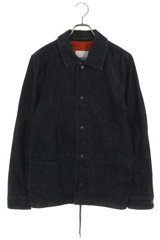 Kenzo Print Denim Jacket Blue Size XS