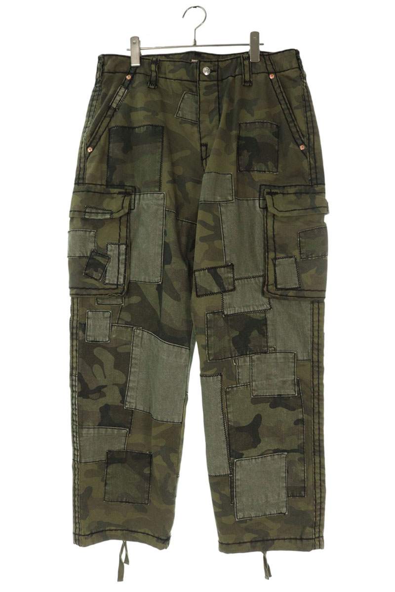 SUPREME 25AW Patchwork Cargo Pant Green Size 36