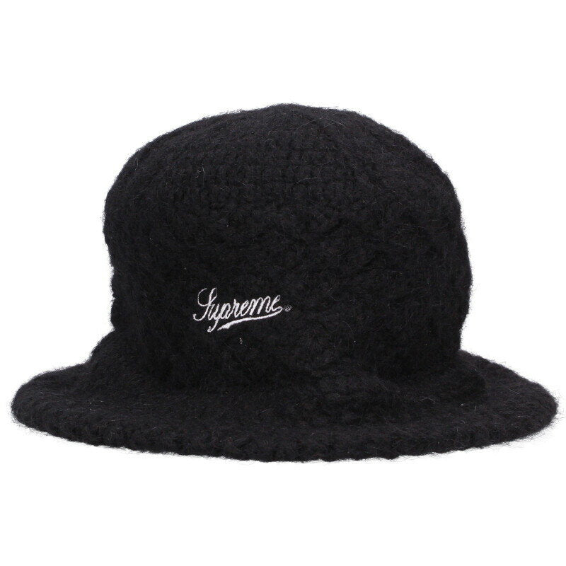 Supreme 22AW Mohair Crochet Crusher Hat Black One Size