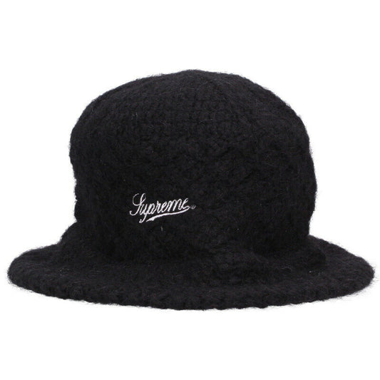 Supreme 22AW Mohair Crochet Crusher Hat Black One Size