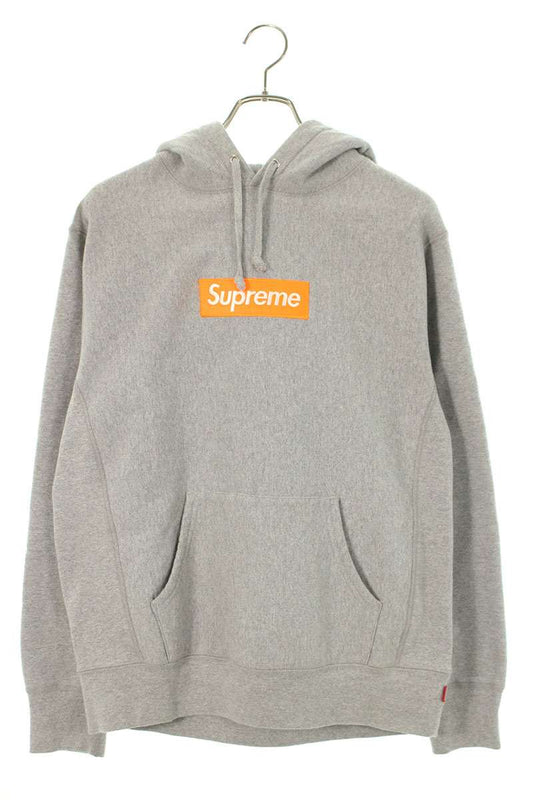 Supreme 16AW Box Logo Hooded Sweatshirt Gray Size M