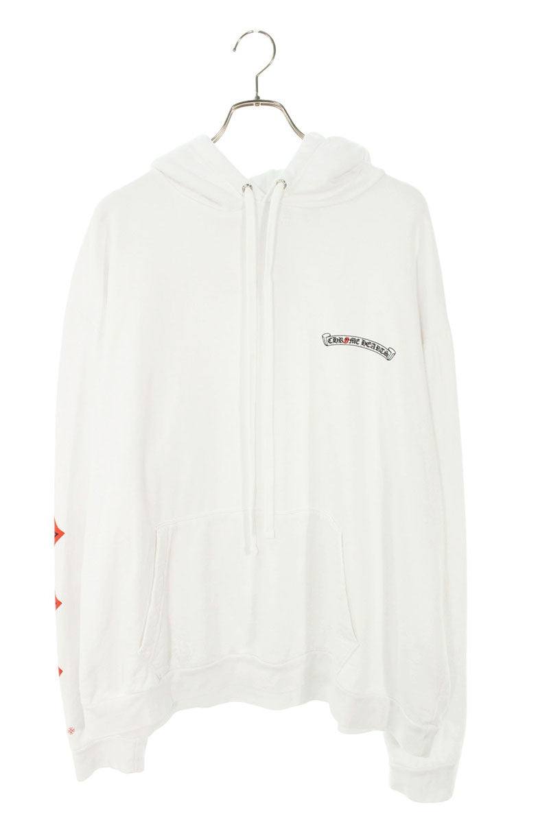 Chrome Hearts SWTSHRT PLVR LTD Pullover Hoodie White x Red Size XL