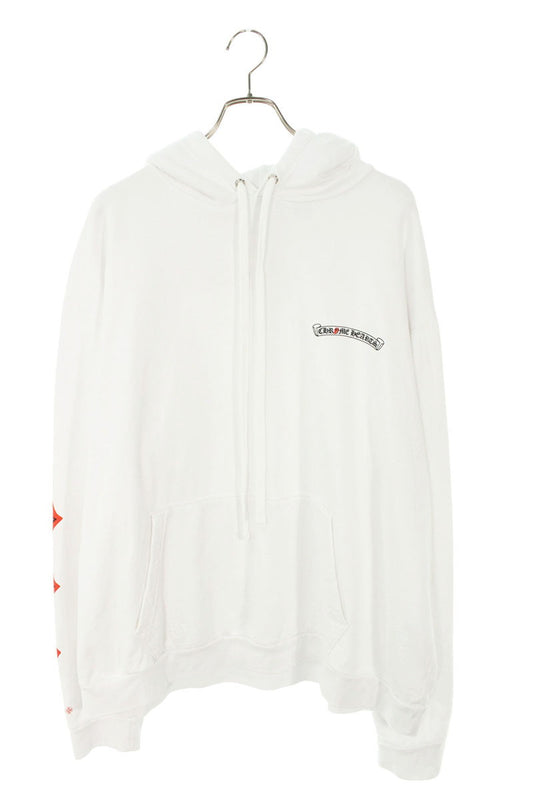Chrome Hearts SWTSHRT PLVR LTD Pullover Hoodie White x Red Size XL