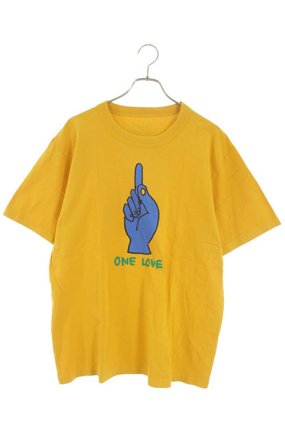 Sacai Print T-Shirt Yellow Size XL