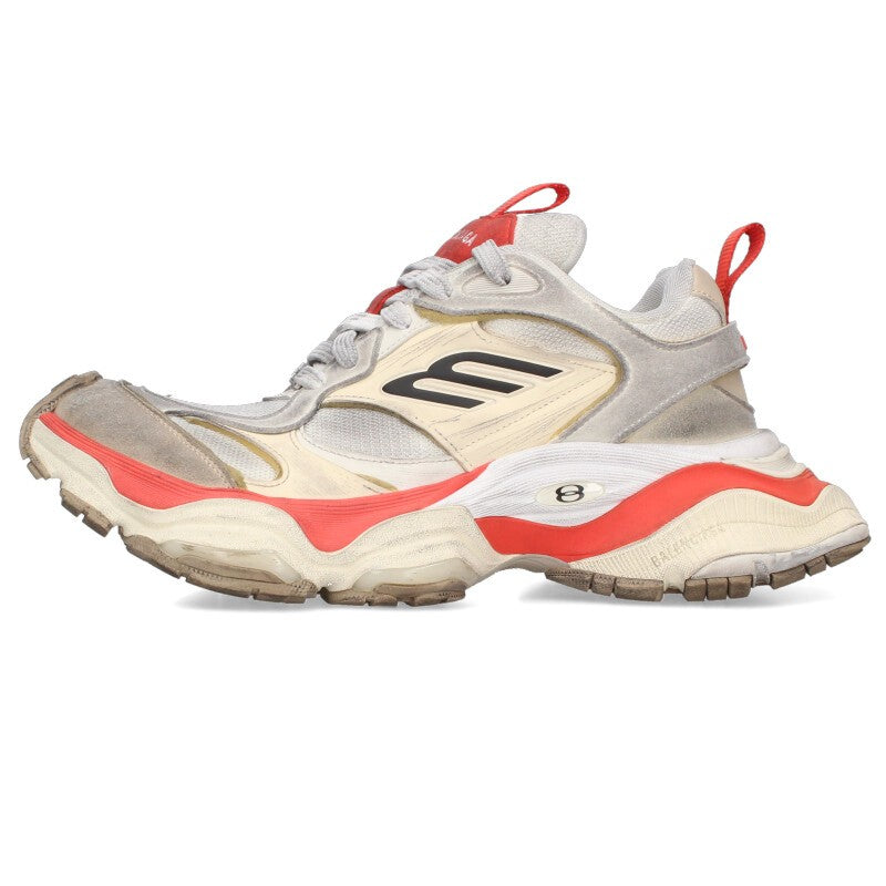 BALENCIAGA Cargo Sneakers White/Red Size 7.5