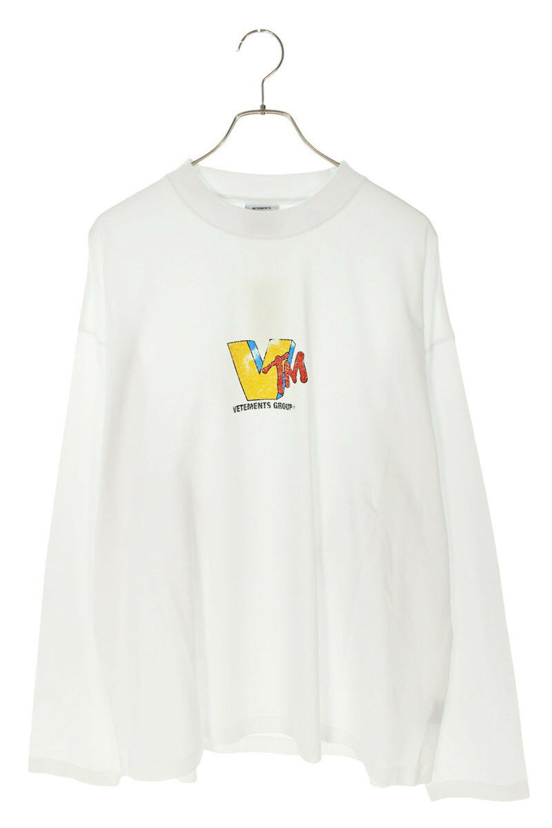 Vetements 25SS VM Long Sleeve T-Shirt White Size XS