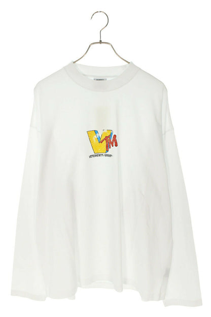 Vetements 25SS VM Long Sleeve T-Shirt White Size XS