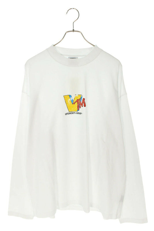Vetements 25SS VM Long Sleeve T-Shirt White Size XS