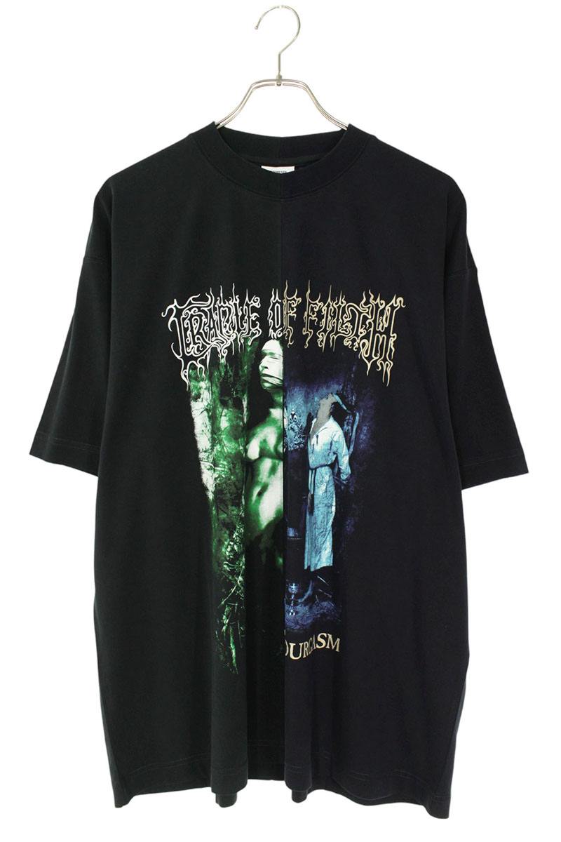 Vetements 25AW N Cof T-Shirt Black x Green x Blue Size XS