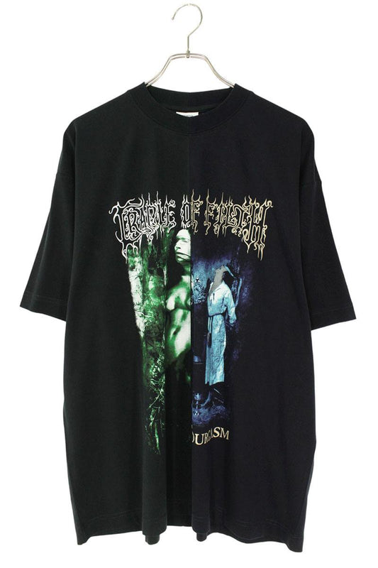 Vetements 25AW N Cof T-Shirt Black x Green x Blue Size XS