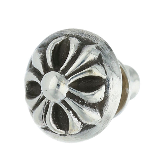 Chrome Hearts Cross Ball Stud Earring Silver (Silver 1.6g)