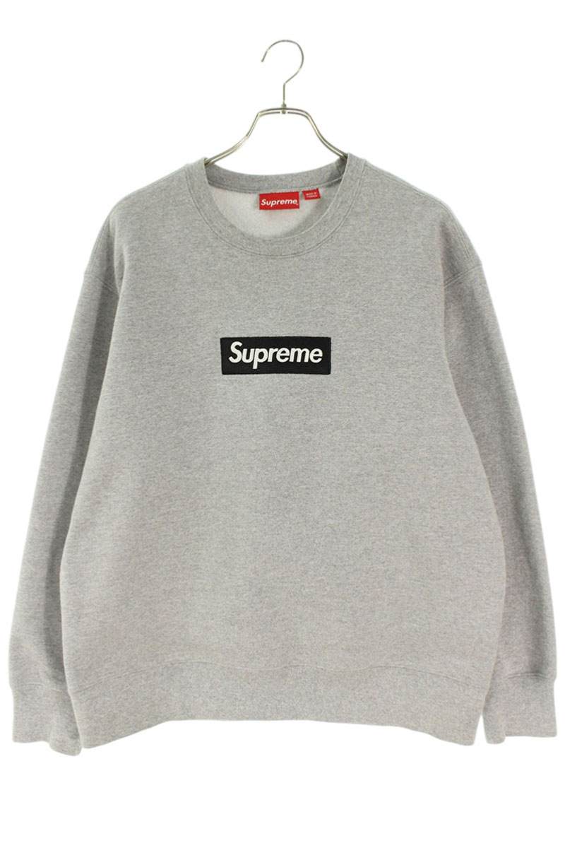 Supreme Box Logo Crewneck Sweatshirt Gray Size M