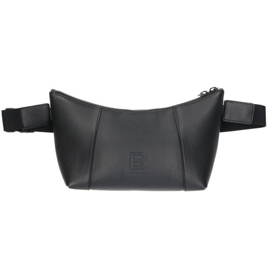 Balenciaga Leather Shoulder Bag Black