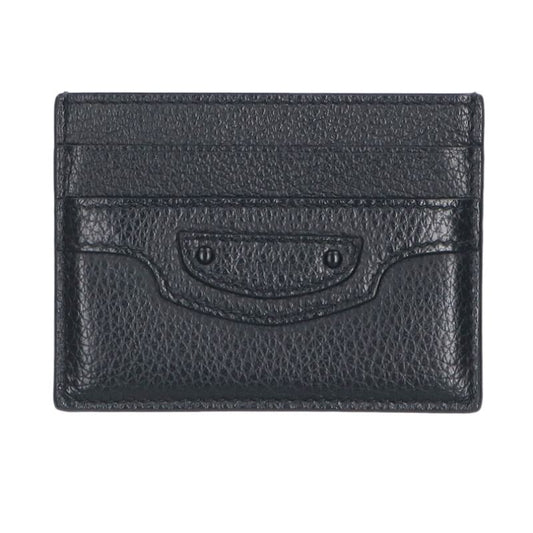 Balenciaga Classic Leather Card Case Black