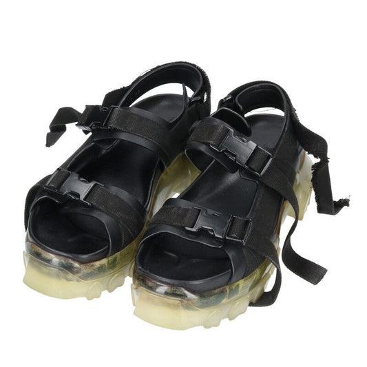 Rick Owens Leather Sandals Black Size 39