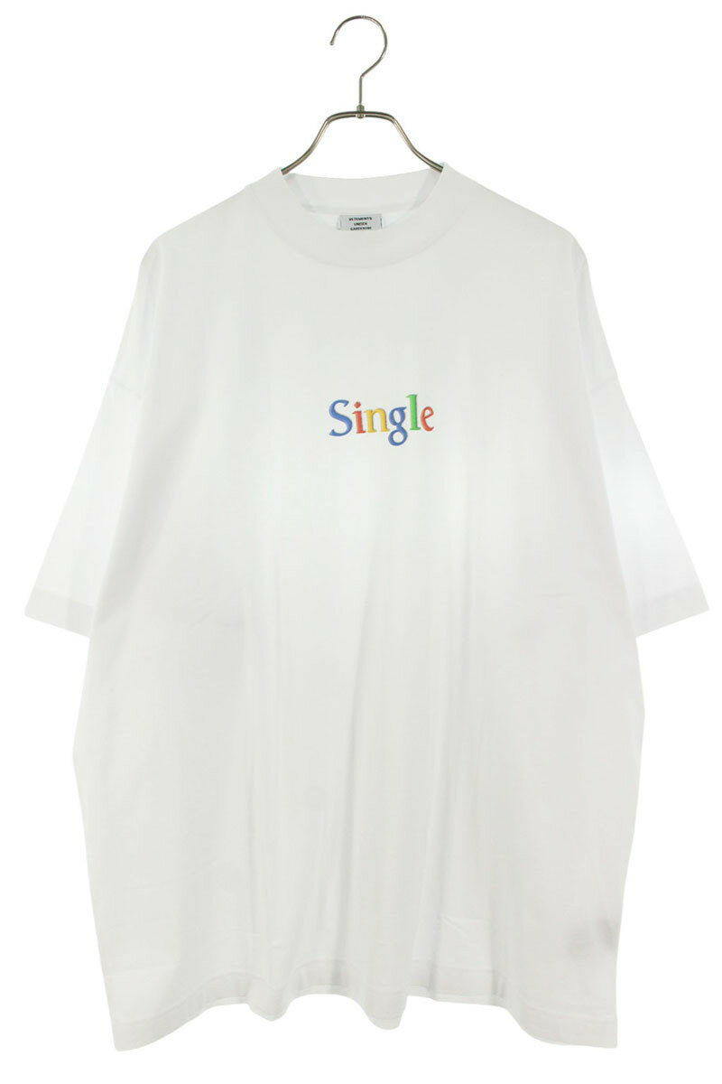 Vetements 25SS Single Logo T-Shirt White Size S