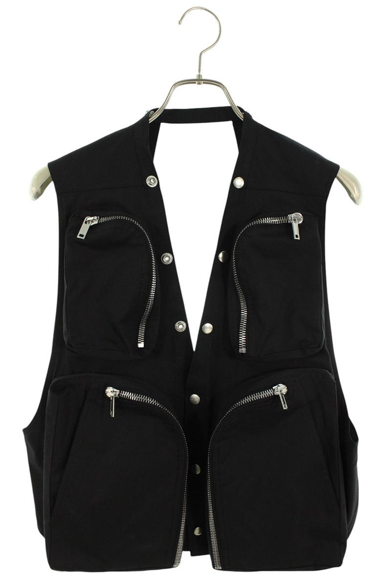 Rick Owens 25SS E 09 Cargo Vest Black Size 46