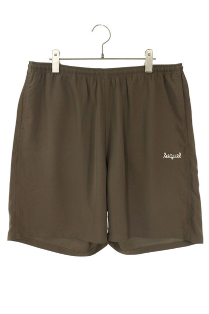 SEQUEL Logo Embroidered Shorts Brown Size US 34