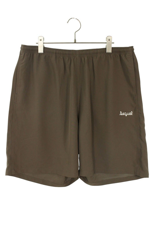 SEQUEL Logo Embroidered Shorts Brown Size US 34