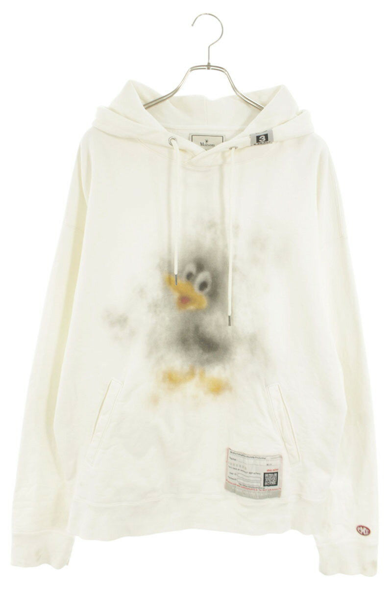 MIHARAYASUHIRO Print Pullover Hoodie White Size 46