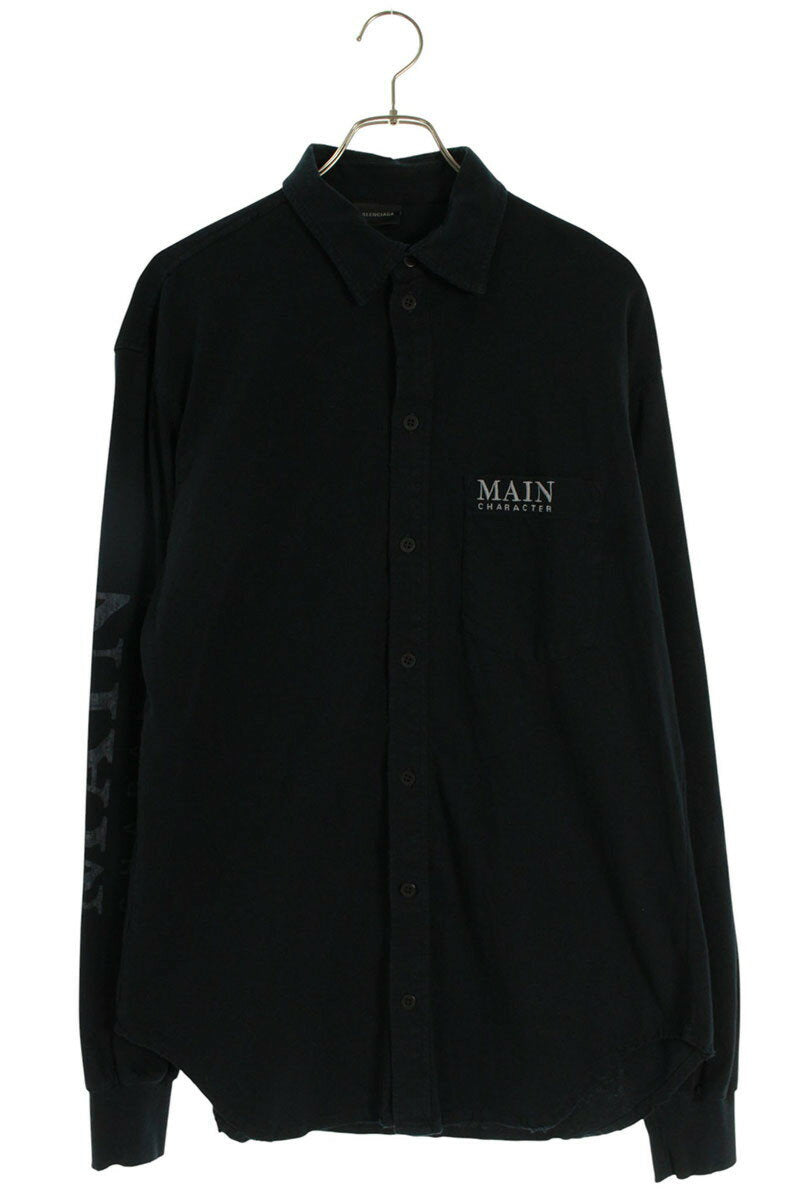 Balenciaga 25AW MAIN CHARACTER Long Sleeve Shirt Black Size M