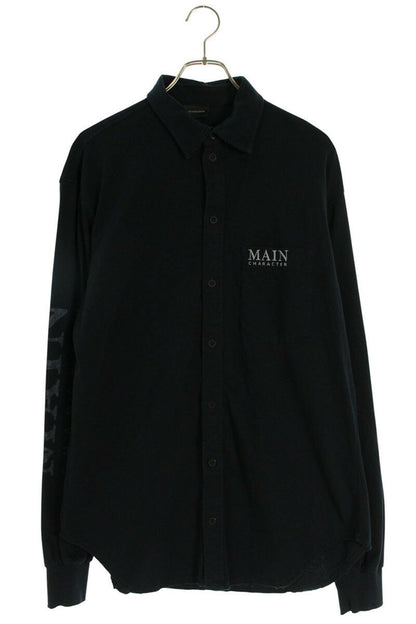 Balenciaga 25AW MAIN CHARACTER Long Sleeve Shirt Black Size M