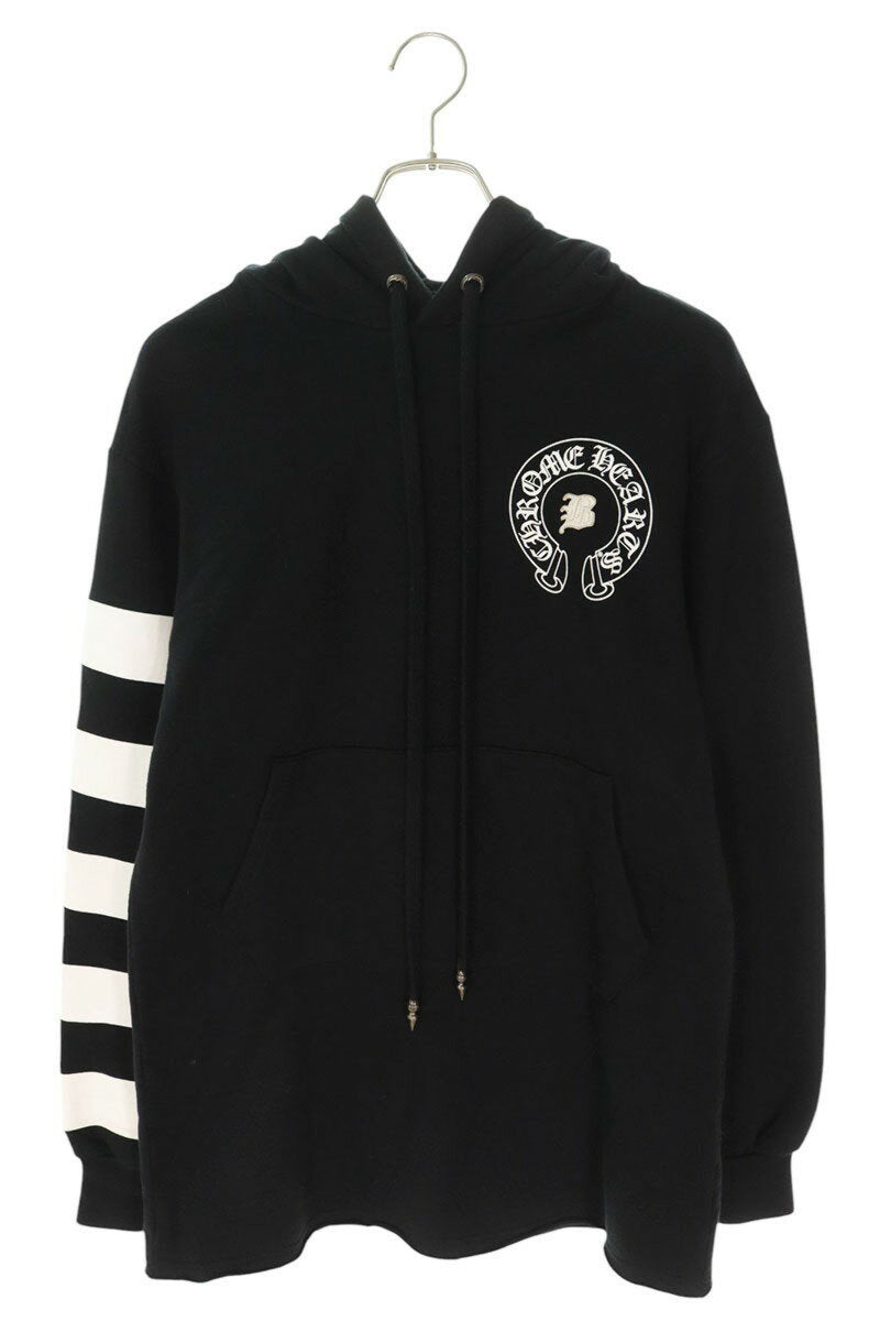 Chrome Hearts BELLA HD LNG Pullover Hoodie Black x White Size XS