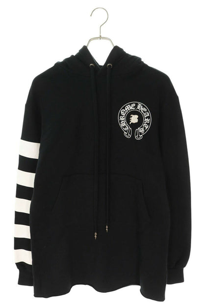 Chrome Hearts BELLA HD LNG Pullover Hoodie Black x White Size XS