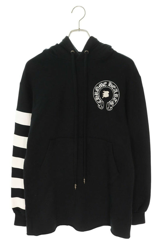 Chrome Hearts BELLA HD LNG Pullover Hoodie Black x White Size XS