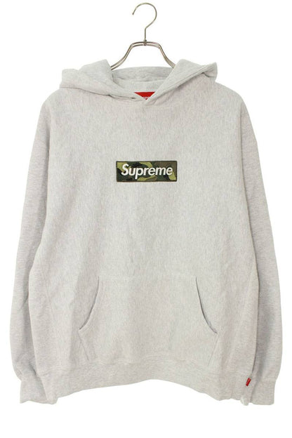 Supreme 23AW Box Logo Hooded Sweatshirt Gray Size L