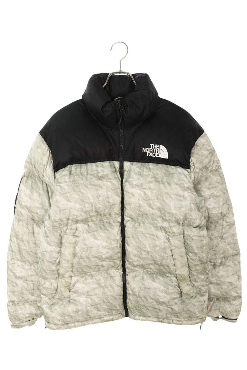 Supreme x The North Face 19AW Paper Print Nuptse Jacket Size M