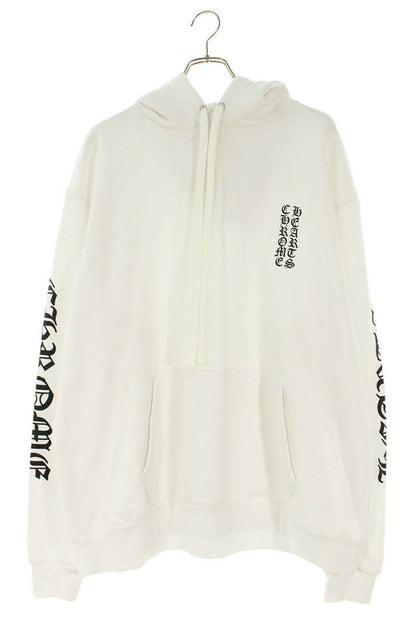 Chrome Hearts SWTSHRT HD PLVR Pullover Logo Print Hoodie White x Silver Size XL