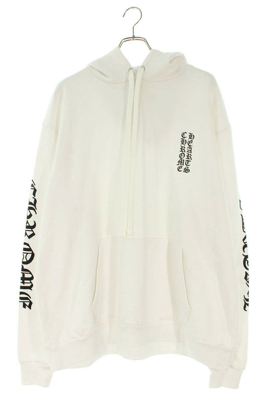 Chrome Hearts SWTSHRT HD PLVR Pullover Logo Print Hoodie White x Silver Size XL