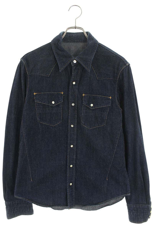 n(n) by NUMBER (N)INE Denim Long Sleeve Shirt Size XL