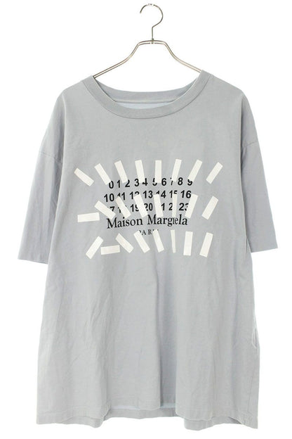 Maison Margiela Calendar Logo Print T-Shirt Gray Size M