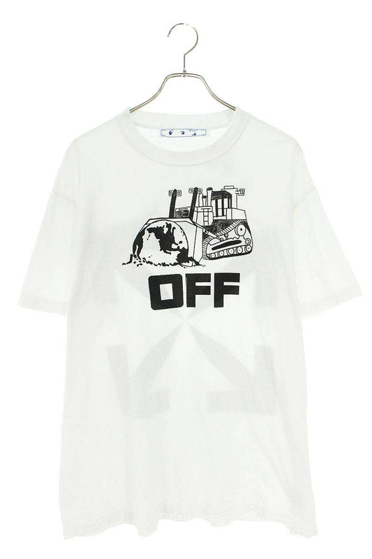 Off-White Print Oversized T-Shirt White Size XS