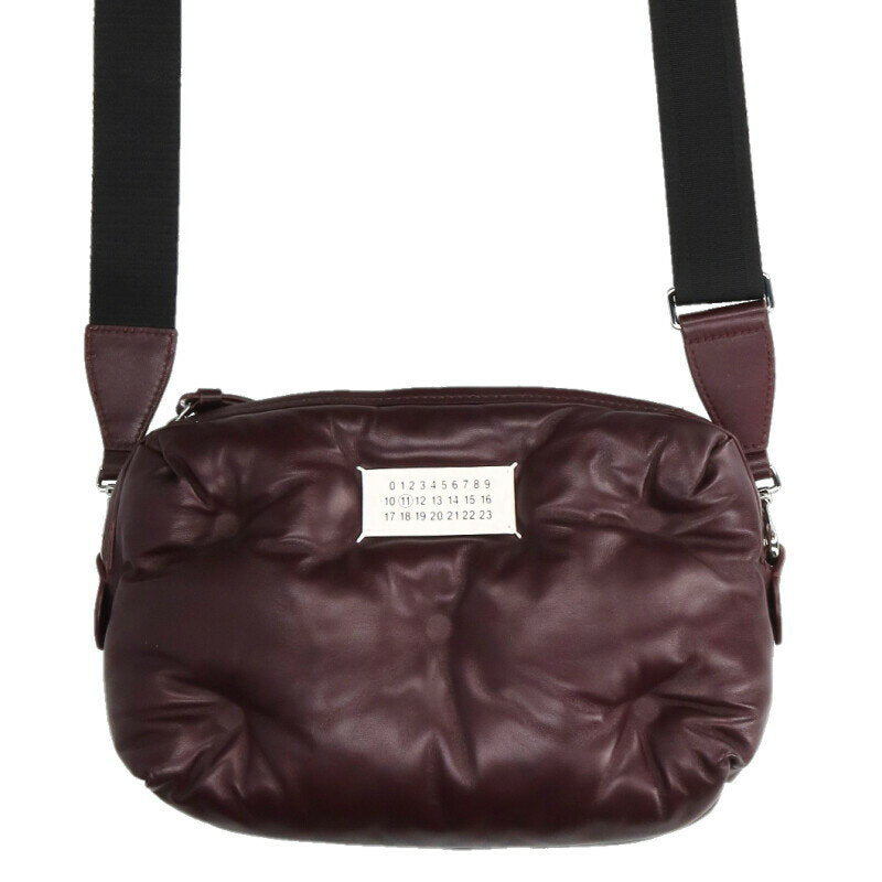 Maison Margiela Glam Slam Leather Shoulder Bag Red