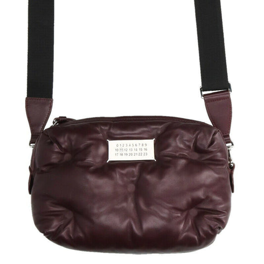 Maison Margiela Glam Slam Leather Shoulder Bag Red