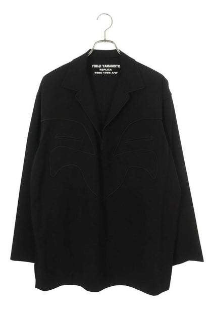Vintage Yohji Yamamoto Tops - Yohji Yamamoto Pour Homme Replica Piping Pullover L/S Black M - Authentic Archive