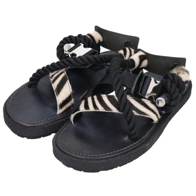 Sacai HARAKO Sandals Black Size 41