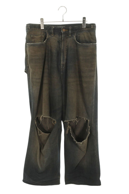 BALENCIAGA Destroyed Skate Denim Pants Blue Size 30