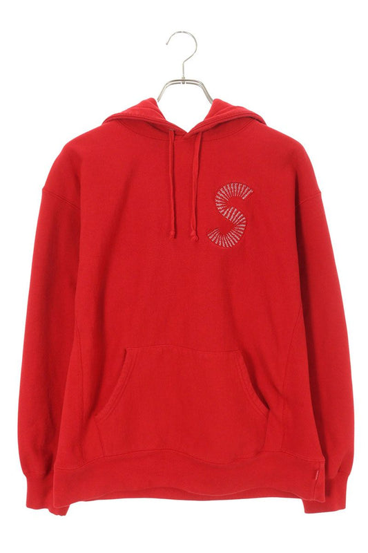 Supreme 20AW Logo Pullover Hoodie Red Size M