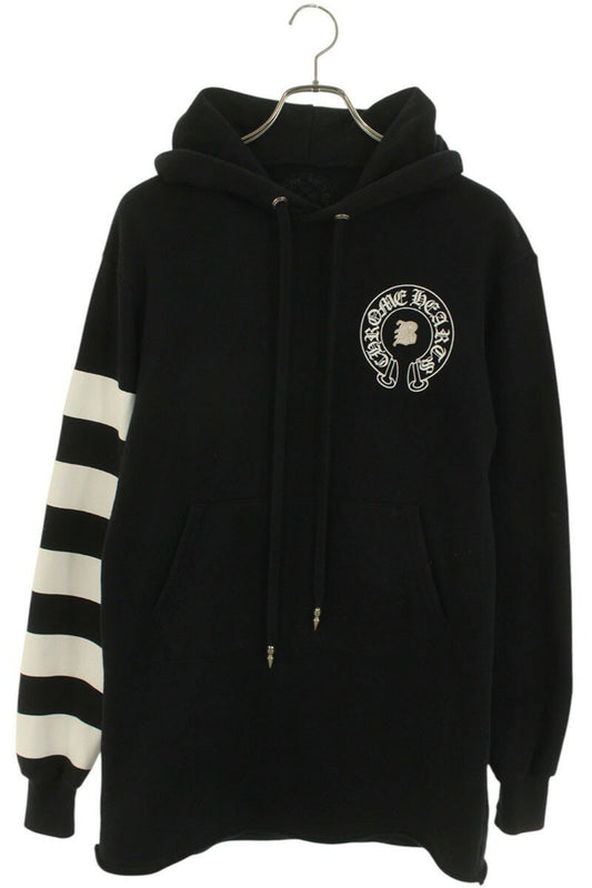 Chrome Hearts BELLA HD LNG Pullover Hoodie Black x Silver Size XS
