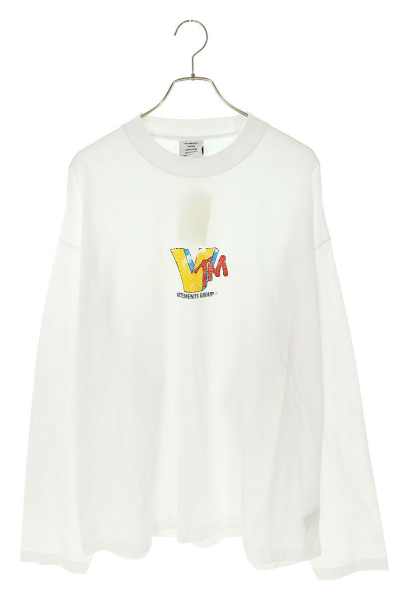 Vetements 25SS VM Long Sleeve T-Shirt White Size S