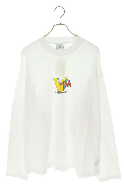 Vetements 25SS VM Long Sleeve T-Shirt White Size S