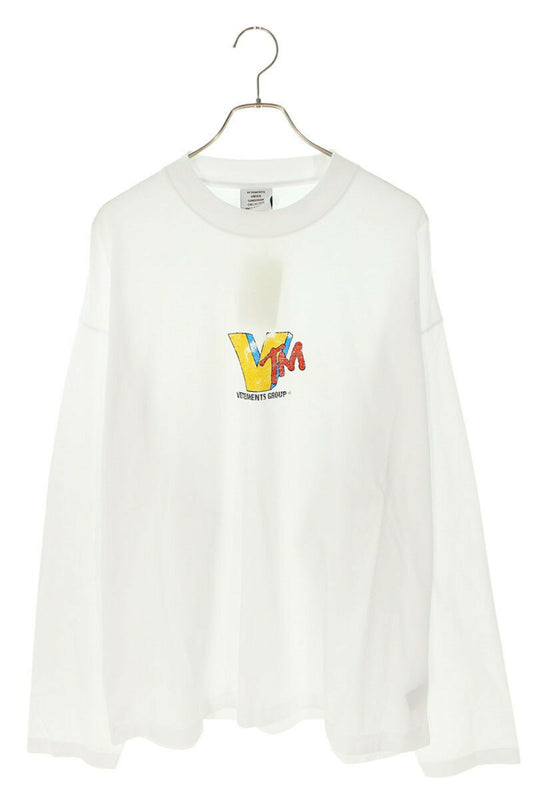 Vetements 25SS VM Long Sleeve T-Shirt White Size S